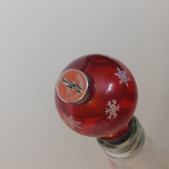 RARE Robert Mondavi Private Selection Snow Globe Wine Bottle Topper Christmas - Picture 4 of 10